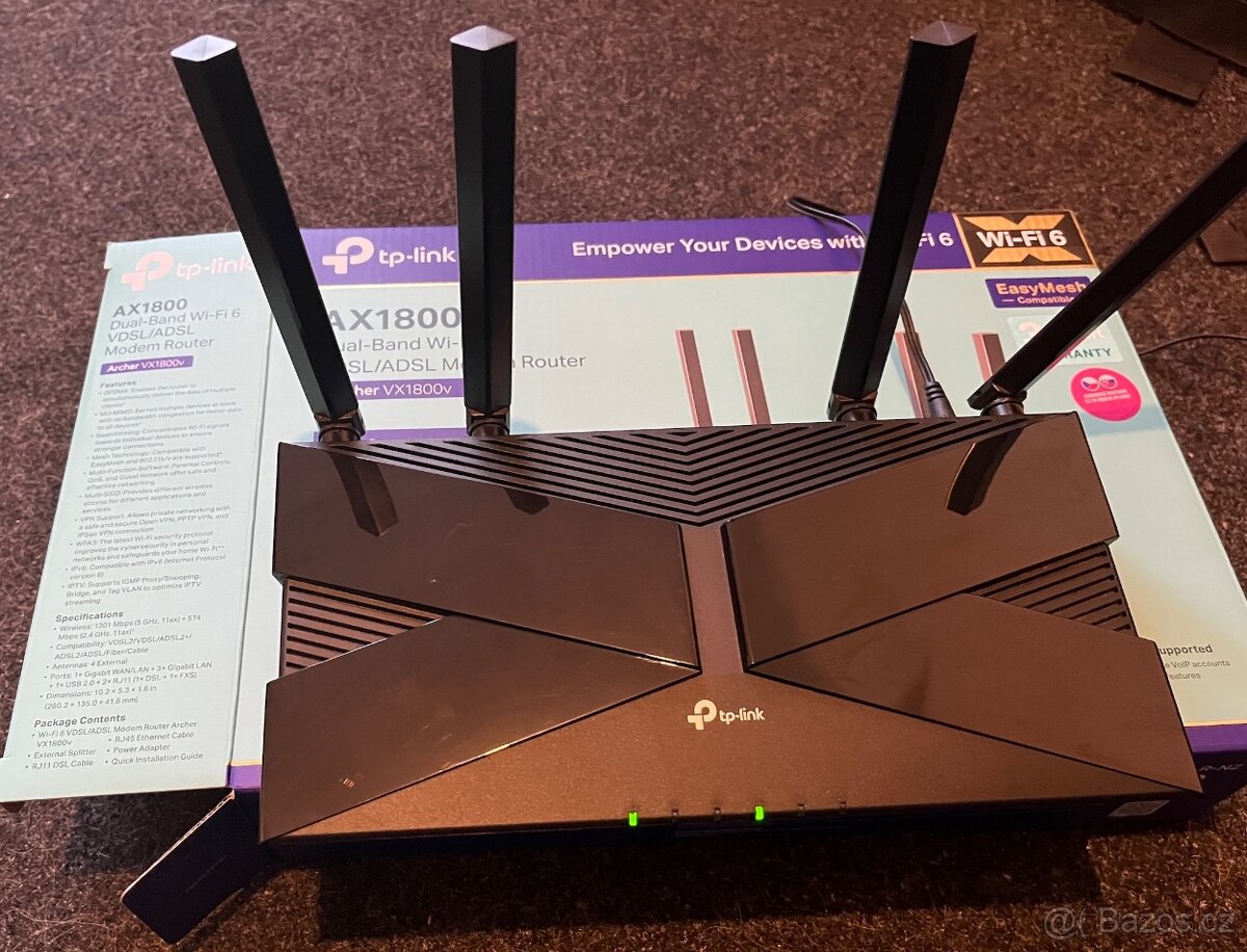 TP-Link Archer VX1800V Wifi6 VDSL/ADSL router