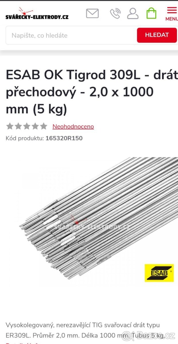 Svářecí drat tig