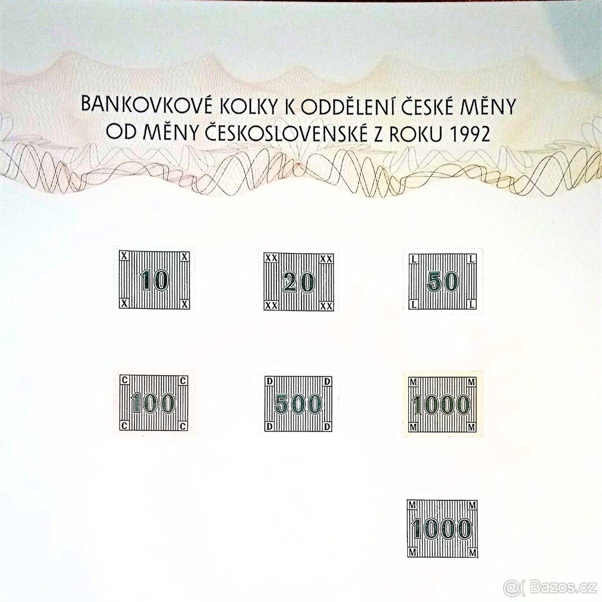 Bankovkové kolky z roku 1993