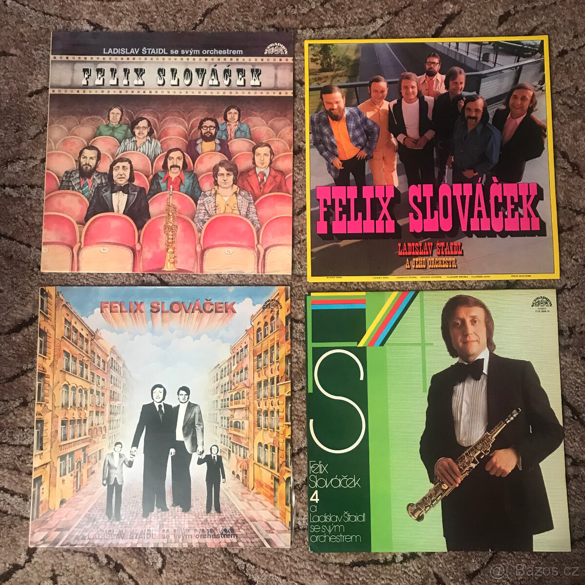 Felix Slováček + Ladislav Štaidl - komplet 4 LP