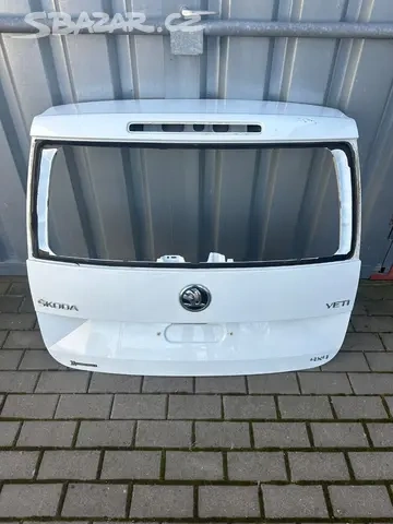 Kufr, víko kufru, páté dveře Škoda Yeti Facelift