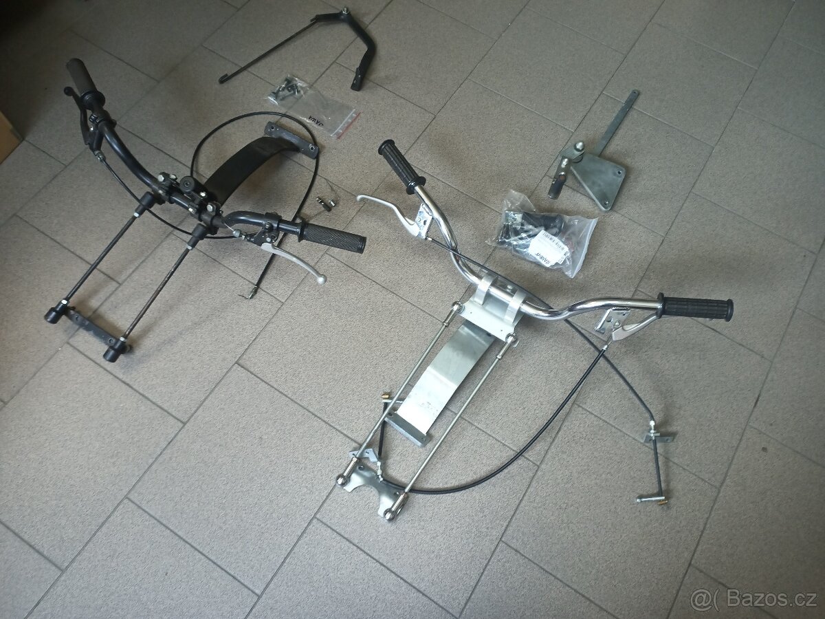 Prodám dvojí řízení řidítka na motocykl Motoškola