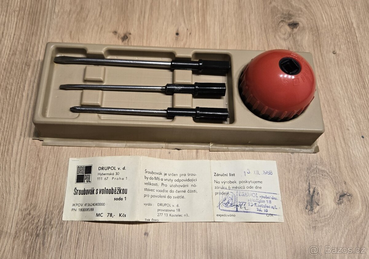 Retro šroubováky Drupol v.d.