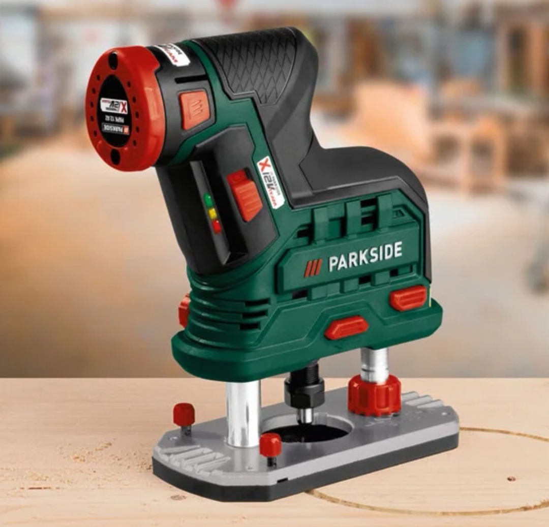 Aku horní frézka Parkside V12