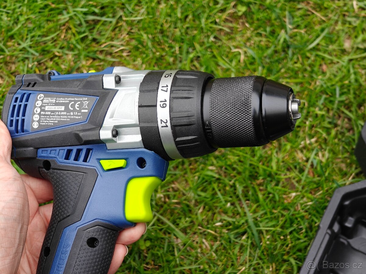 Aku vrtačka AlzaTools PRO CBHD20V Brushless BatteryONE 20V