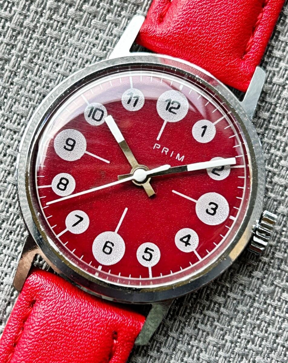 Československé Retro Vintage hodinky PRIM Berušky zo 70. rok