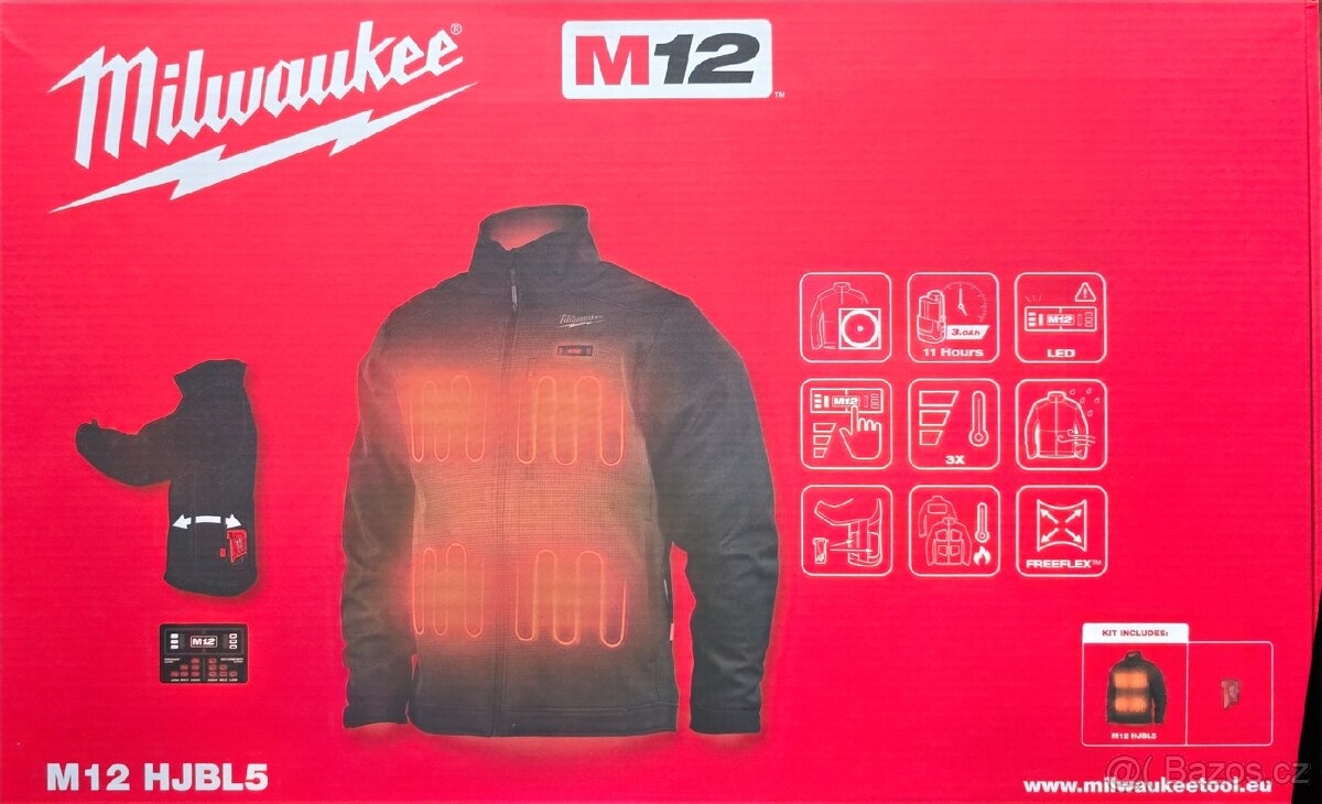 M12™ VYHŘÍVANÁ BUNDA ČERNÁ