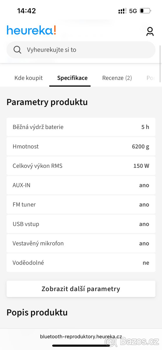 Partybox reproduktor Muse M-1915 DJ