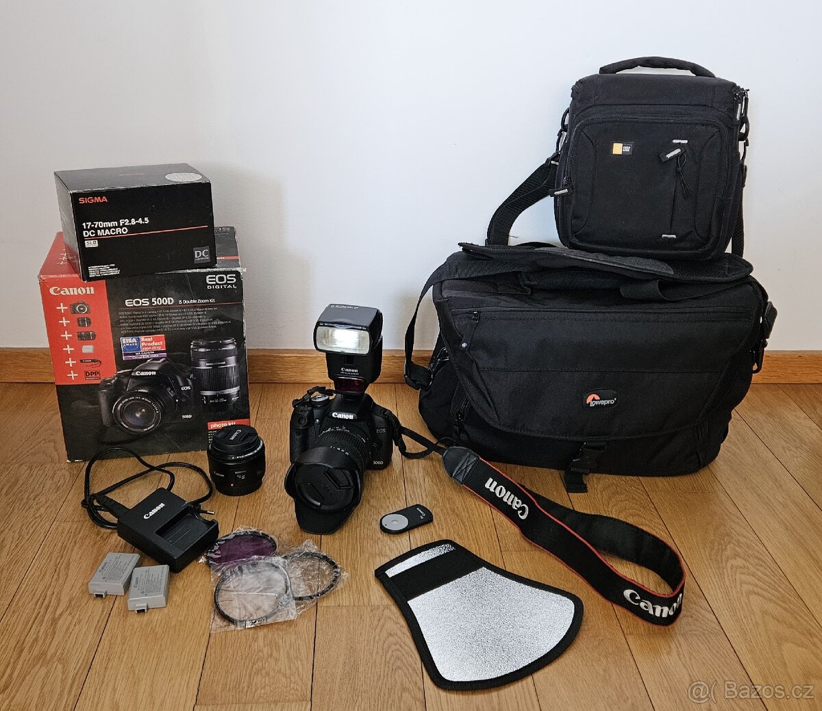 Canon EOS 500D včetně příslušenství