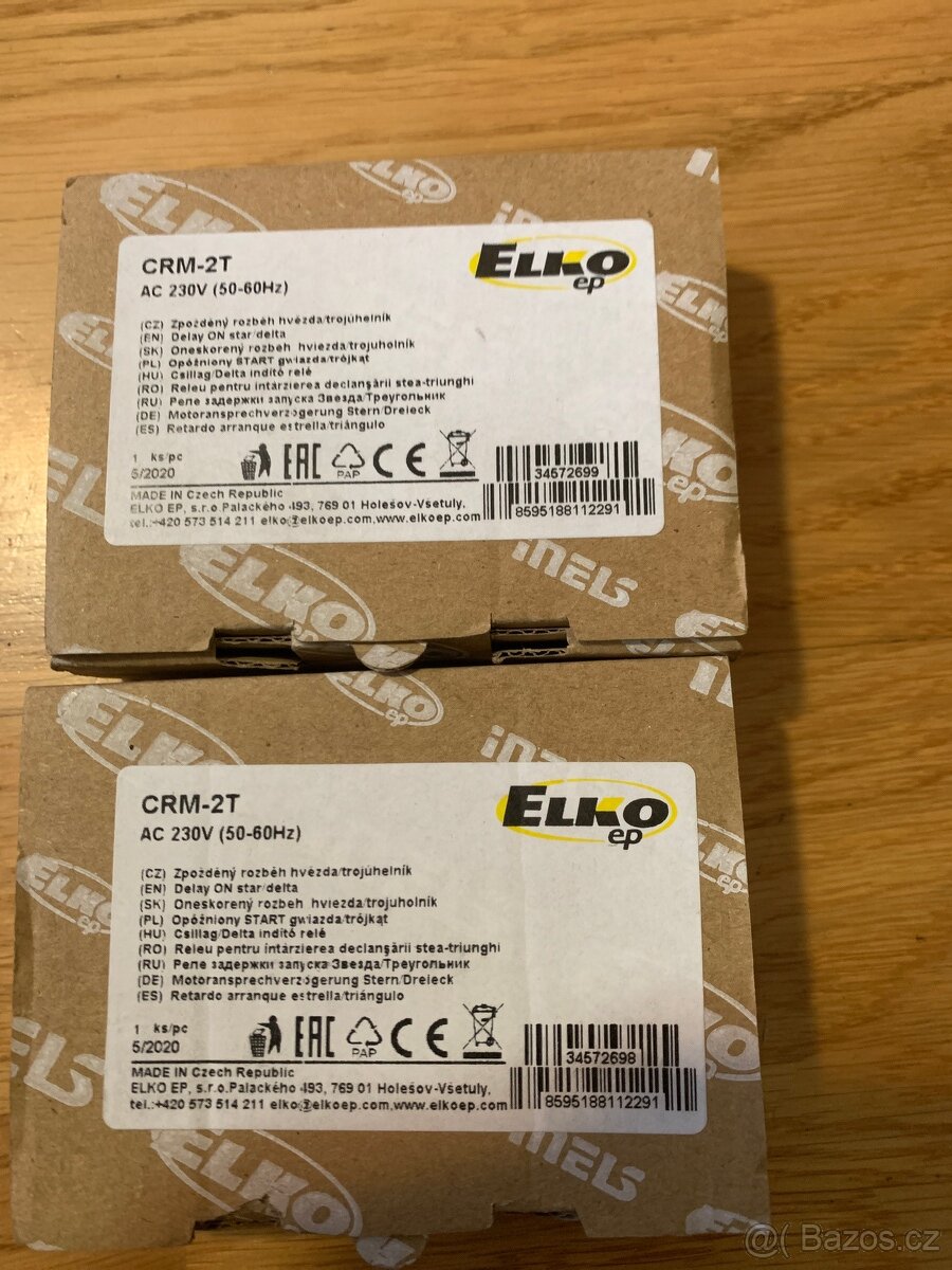 ELKO EP Relé CRM-2T zpožděný rozběh, hvězda/trojúhelník
