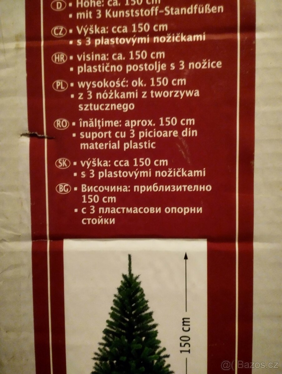 Prodám vánoční stromek 150 cm