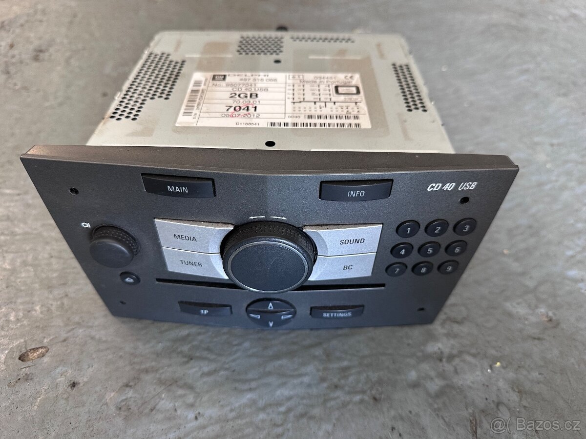 Autorádio originál Opel Cd 40 USB