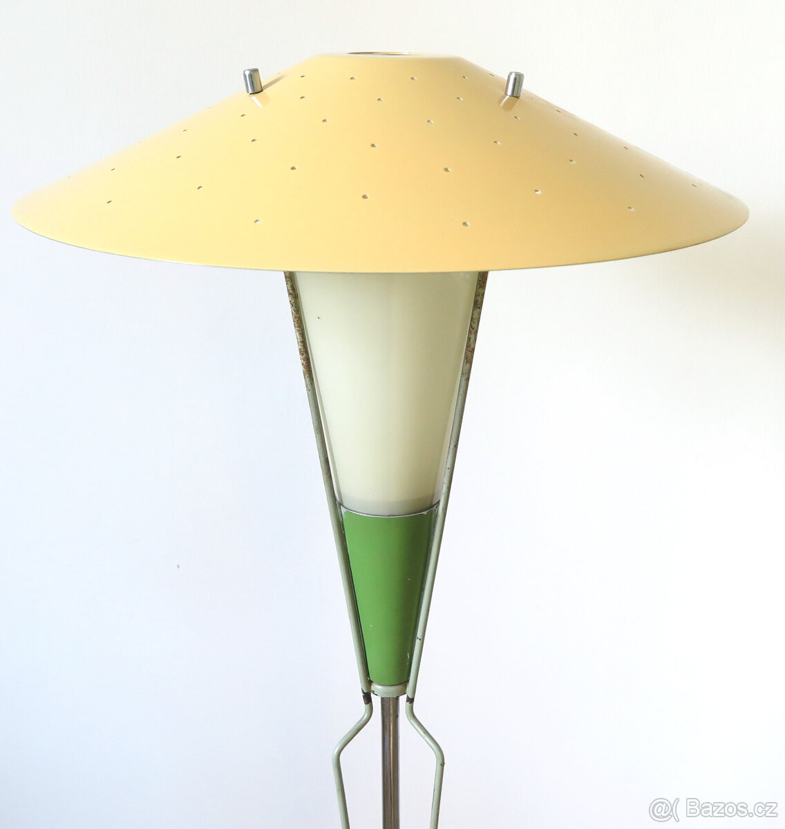 Retro podlahová stojací lampa ZUKOV Československo brusel vi