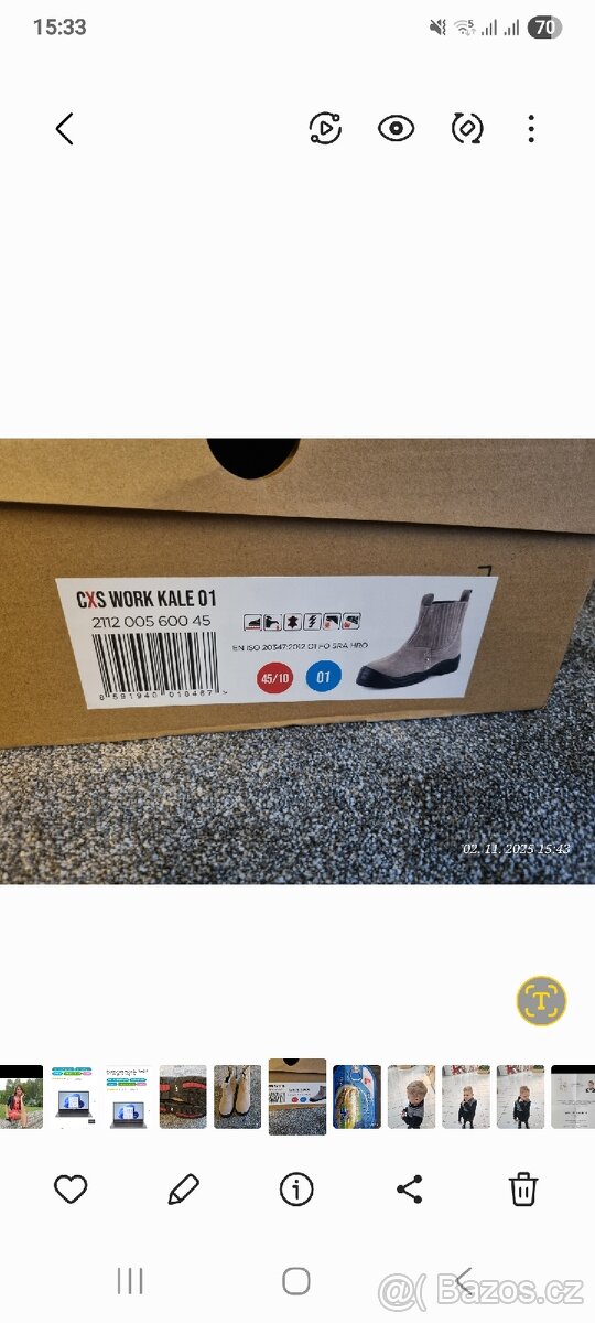 Svářečské boty pérka