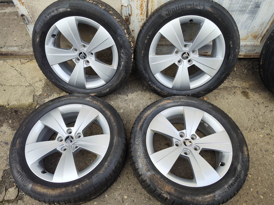 17"zimní alu sada Triton 5x112 origo Škoda Superb 3 Passat