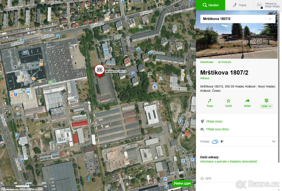 Hradec Králové, ul. Mrštíkova, Malšovice