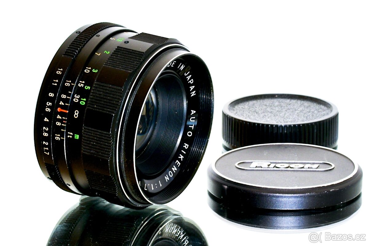 Rikoh Rikenon auto 1,7/50mm Japan M42 TOP STAV