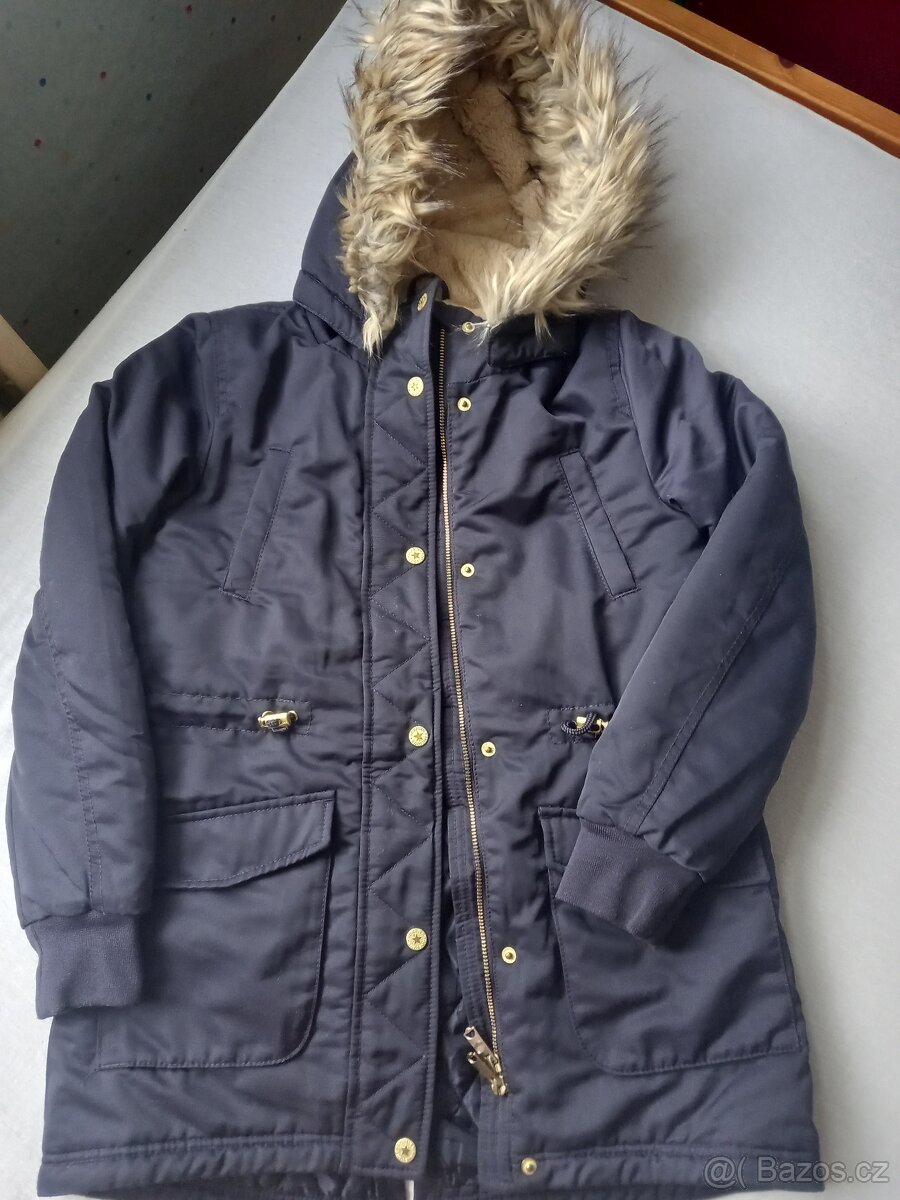 Dívčí zimní bunda HM vel 146