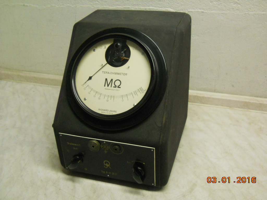 Teraohmmeter Richard Jahre