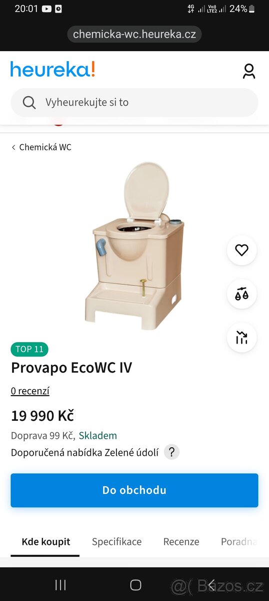 Eco WC chemické