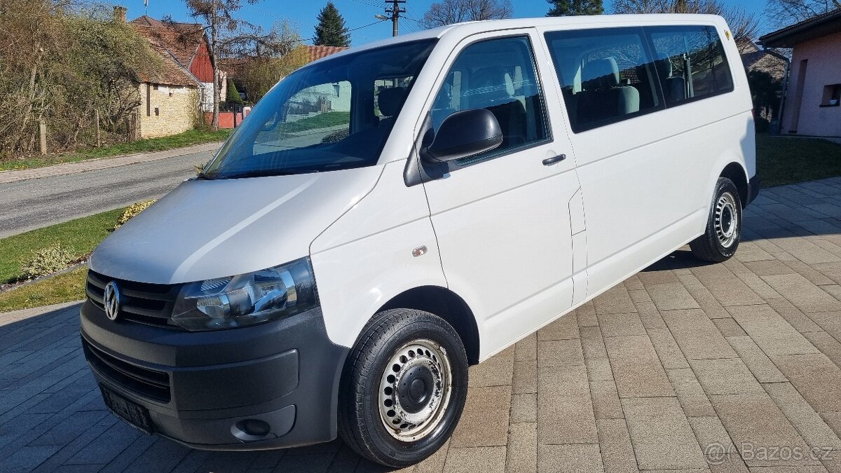Vw t5 Transporter 2.0 Tdi,103 kwLong9míst2015,BezKorozeTOP