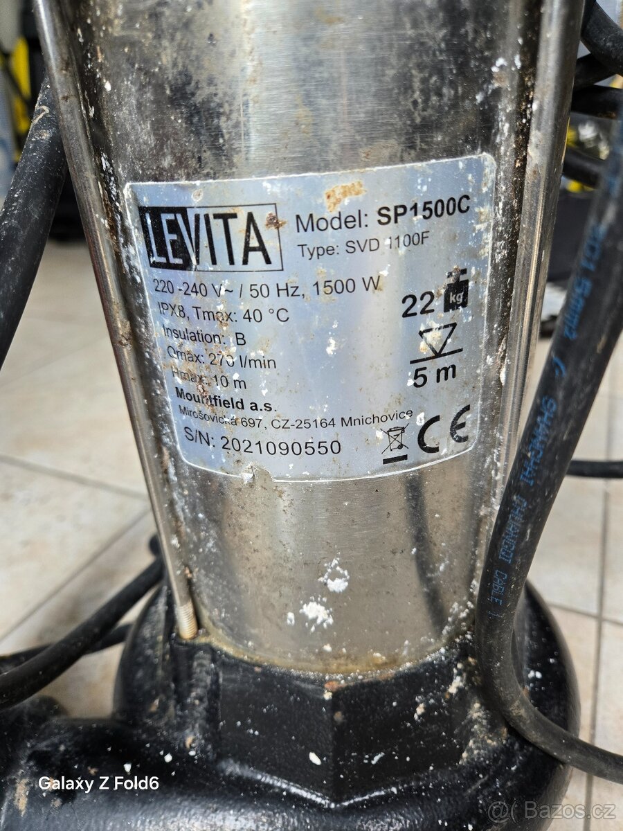 Kalové čerpadlo Levis SP1500C