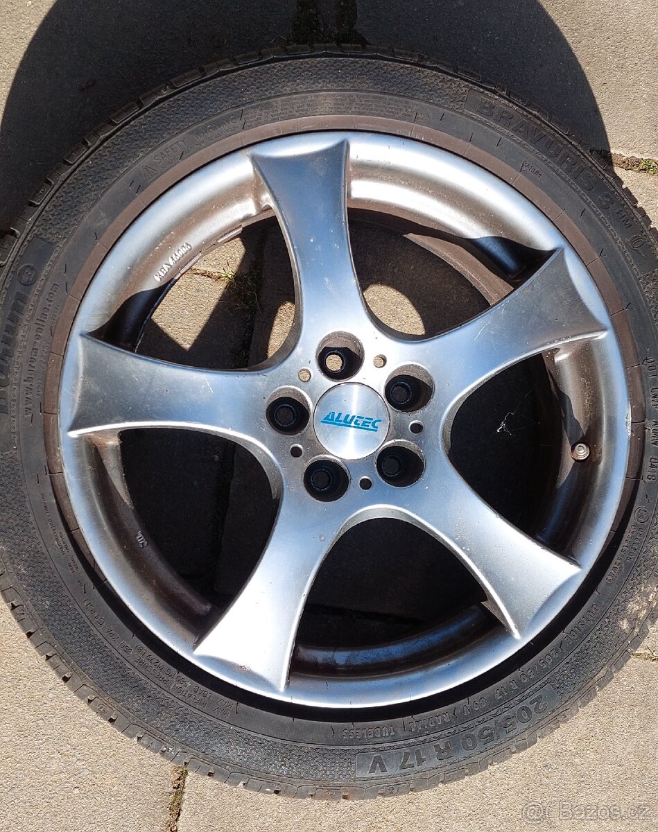 ALU ráfky včetně pneu 205/50 R17