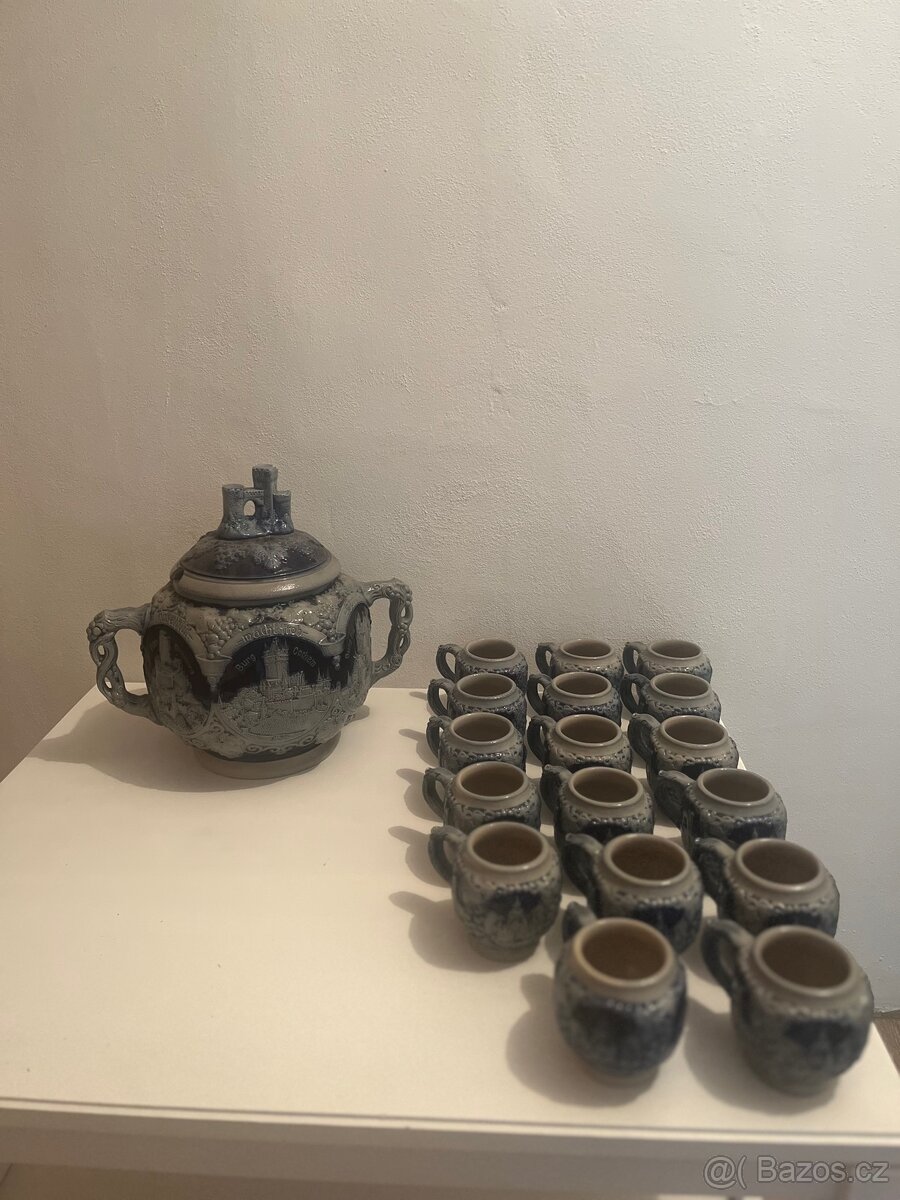 Keramická souprava na bowle 17+1