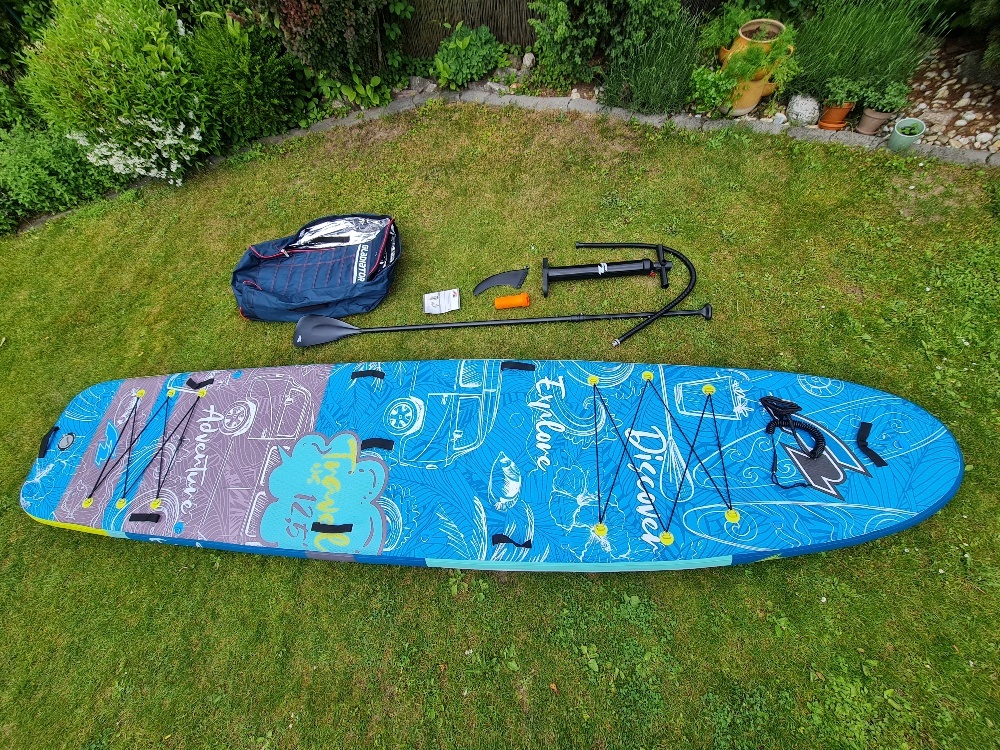 Paddleboard F2 Travel WS 12´6"x35" výborný stav, rodinný