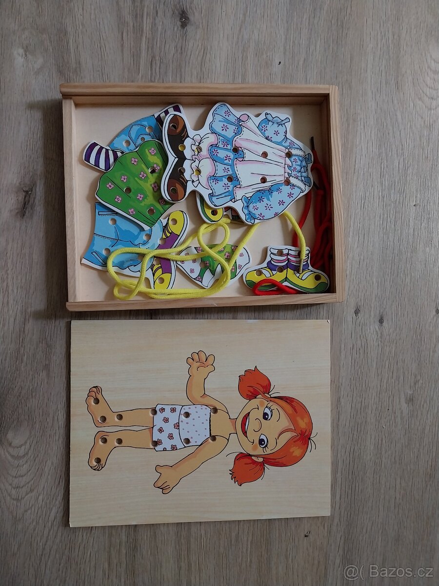 Vkládačka stavebnice dřevěná