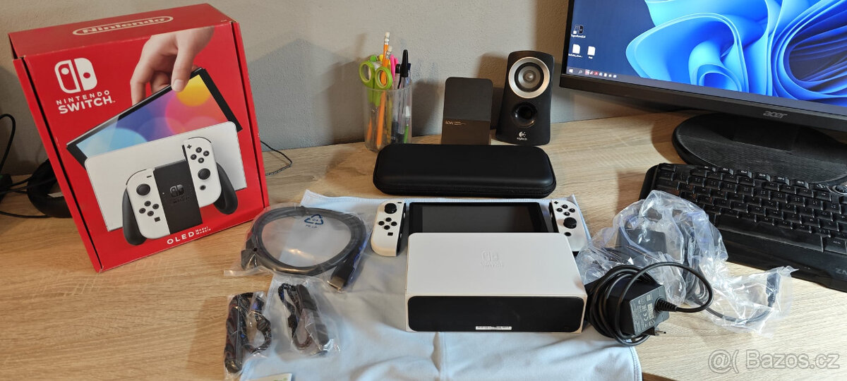 Nintendo Switch V1 s Cfw kompletní balení+příslušenství