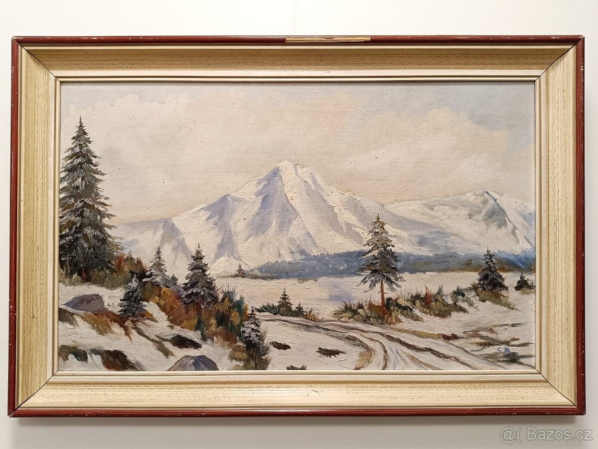 Obraz, Vysoké Tatry olejomalba 51x76