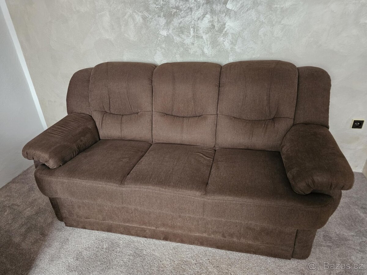 Rozkladací gauč a křeslo