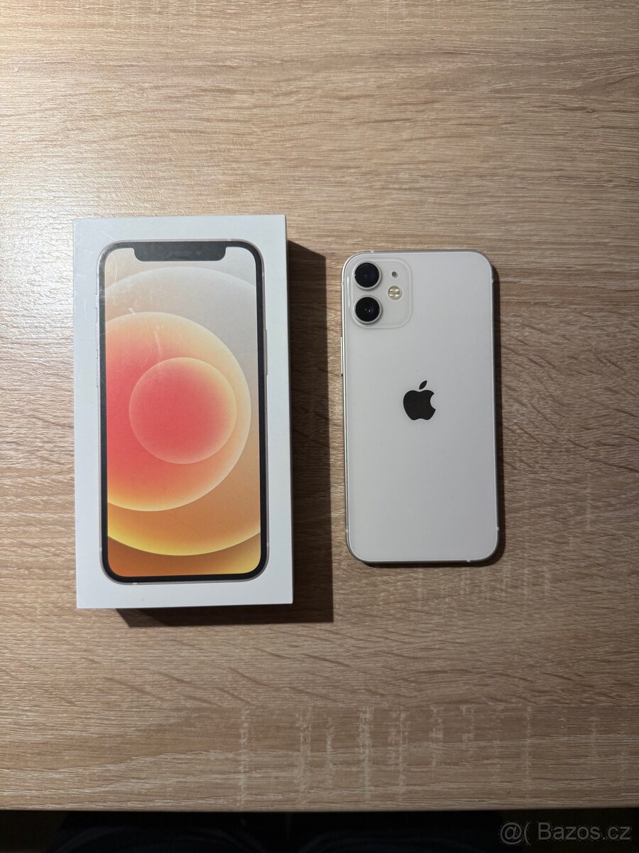 iPhone 12 mini, 128GB, Bílý