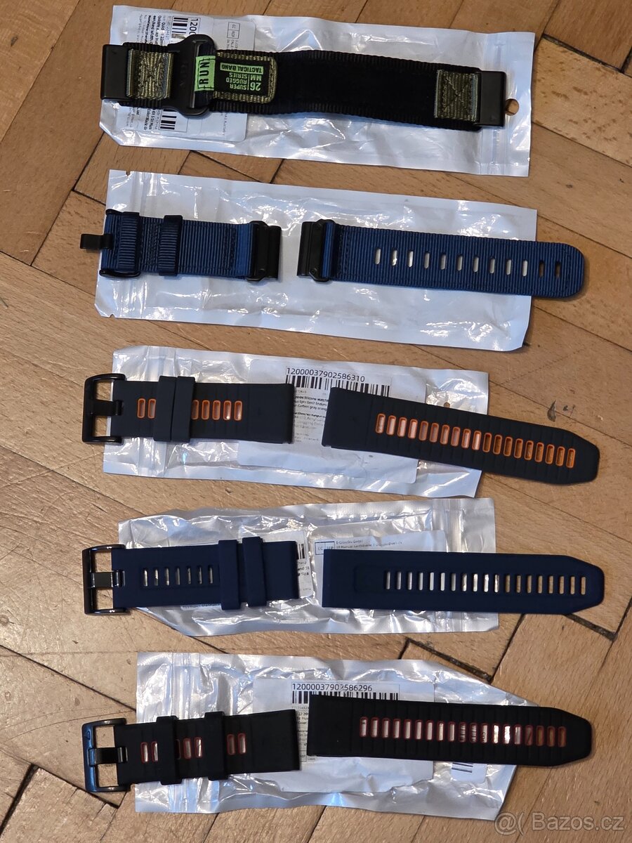 Silikonové i textilní Řemínky 26mm pro Garmin Fenix 7X,6X,5X