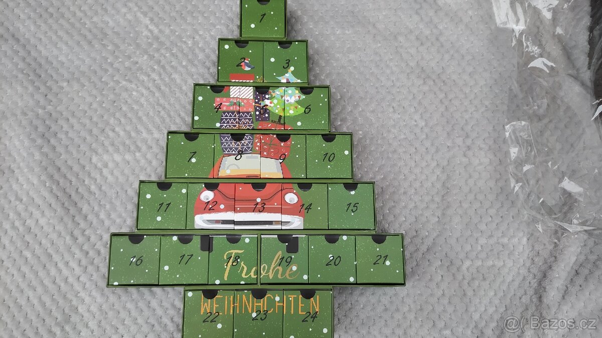 Adventní kalendář vánoční auto
