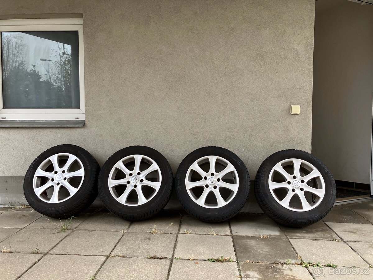 Sada alu kola 6,5Jx16, ET45, 5x114,3 + zimní pneu 205/55/R16