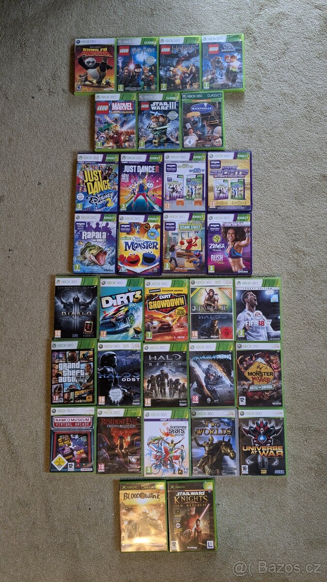 Hry dětské, akční, závodní apod. XBOX, 360, ONE