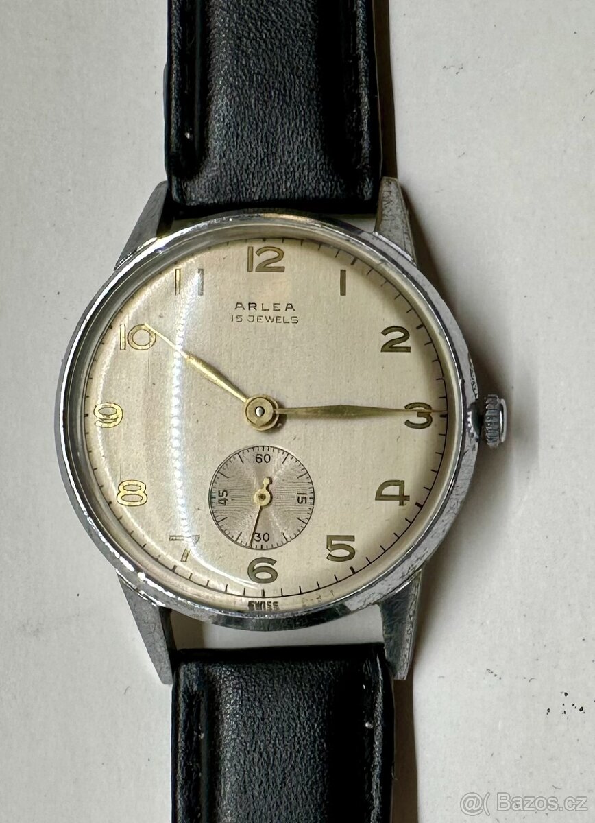 VINTAGE náramkové hodinky SWISS mechanické ARLEA funkční