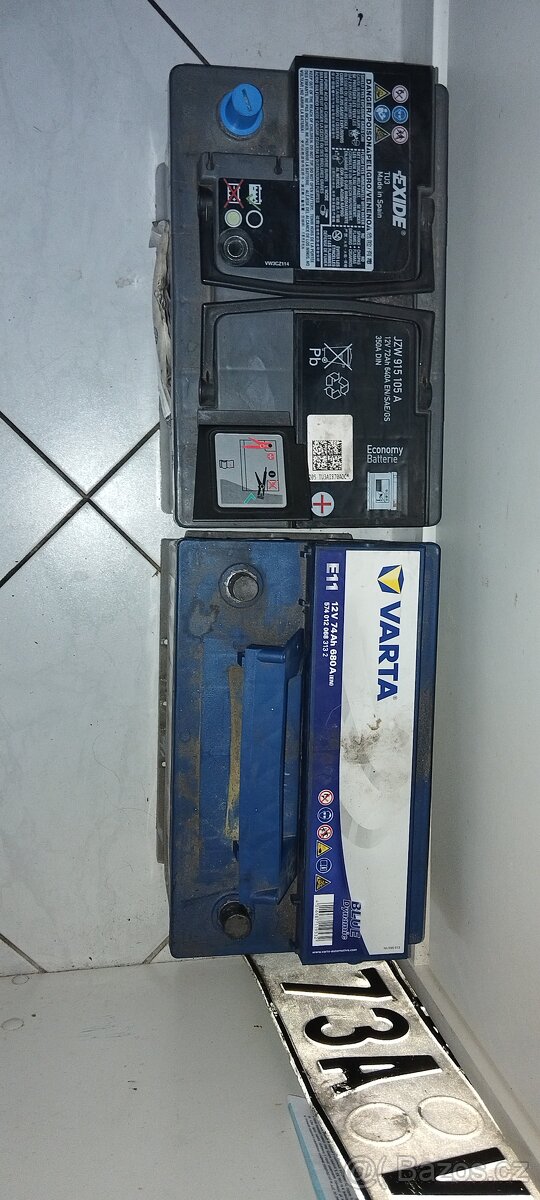 autobaterie 74ah varta na dojetí a i jiné autobaterie všech