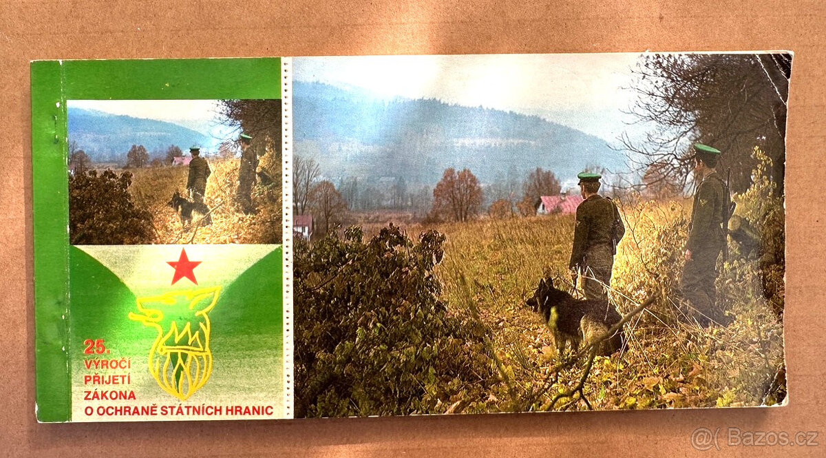 Pohraniční stráž hranic foto pohlednice ČSSR