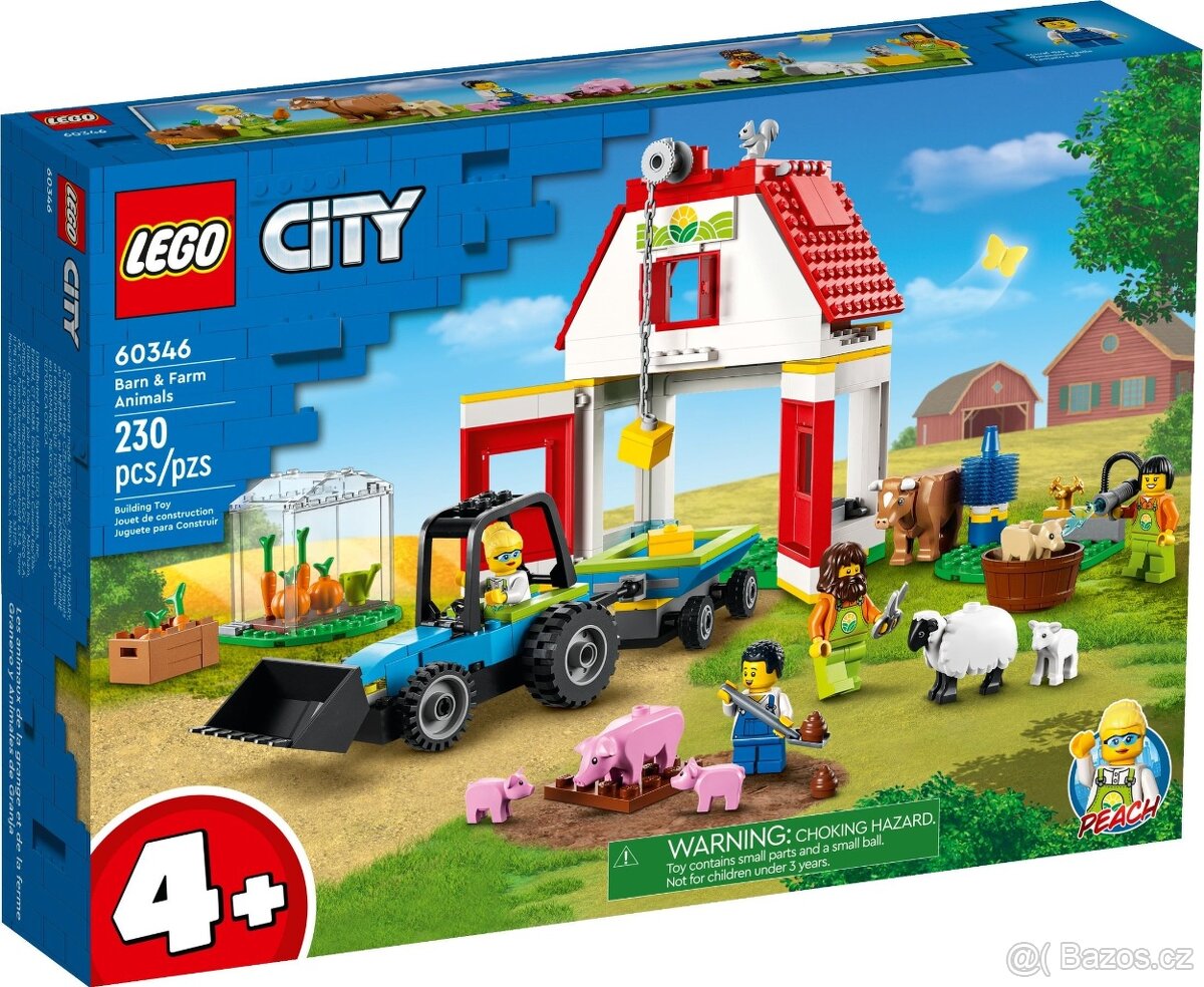 LEGO City 60346 Stodola a zvířátka z farmy