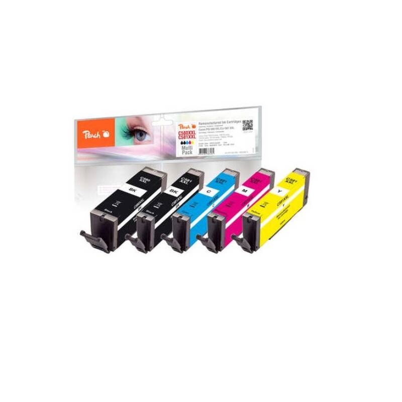 Inkoustová náplň Peach Canon PGI-580/CLI-581 MultiPack Plus,
