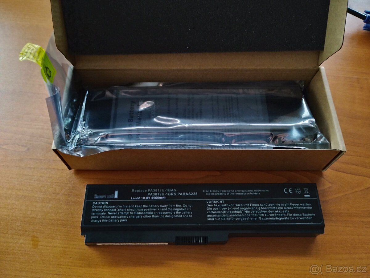baterie 3817U pro notebooky Satellite C650,L750 (3hod) nové