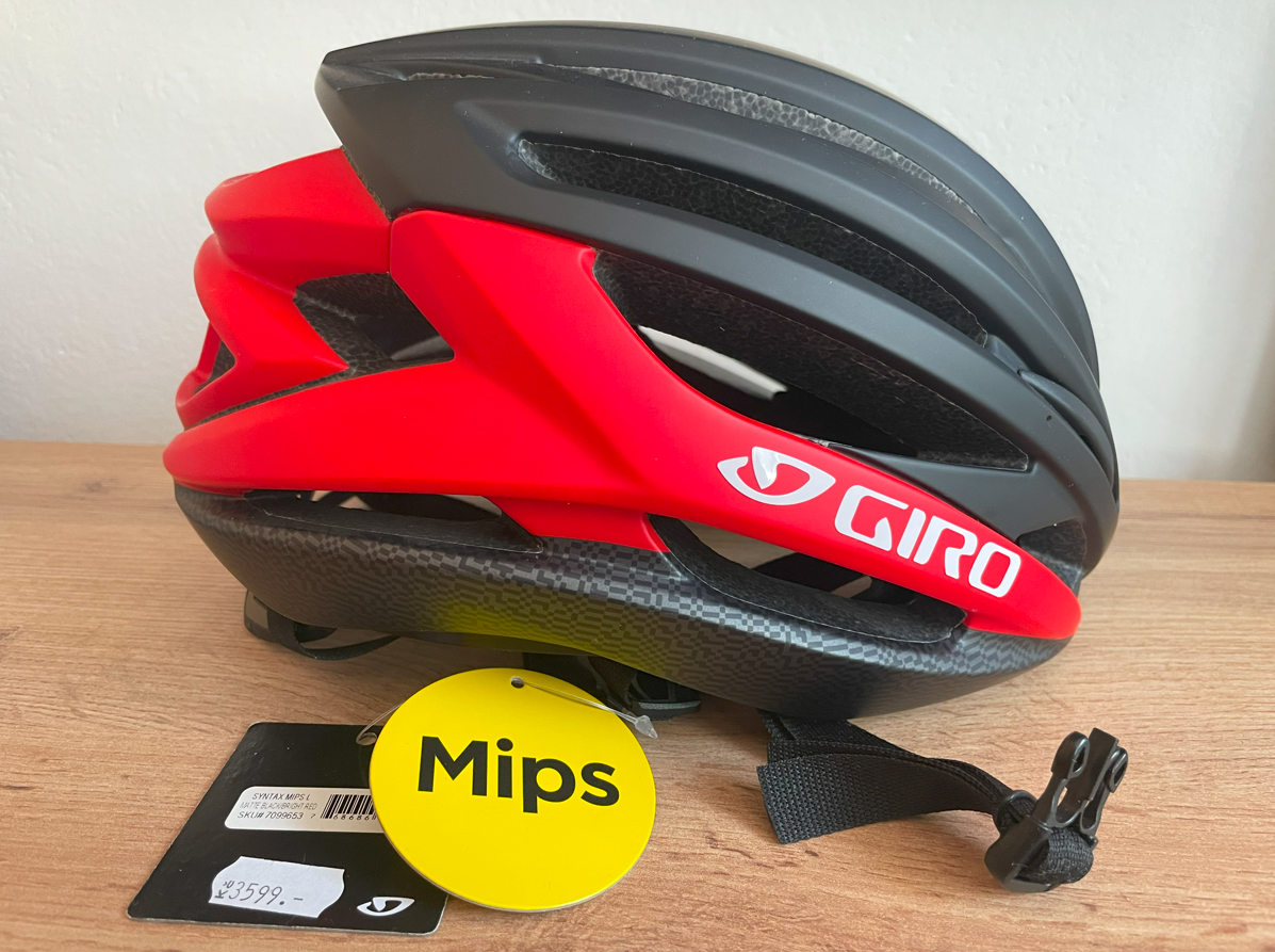 Giro Syntax MIPS cyklistická mat black/bright red - vel. L