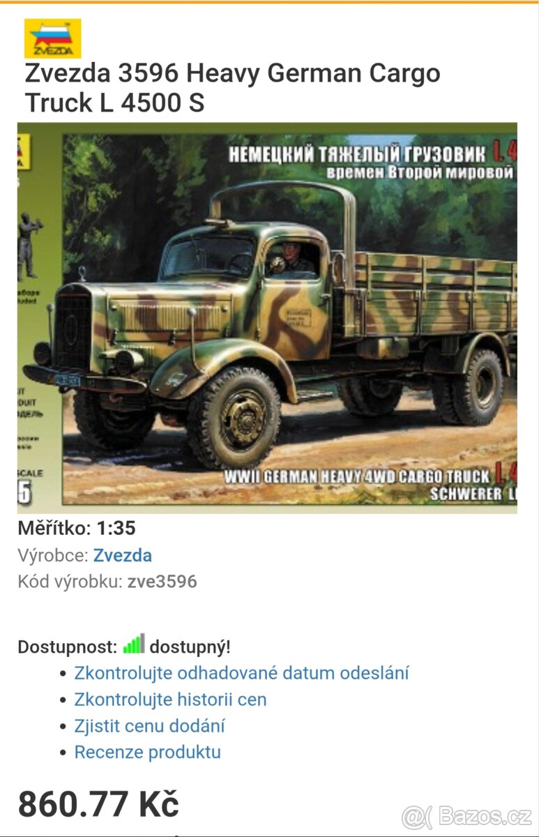 Zvezda Mercedes L4500