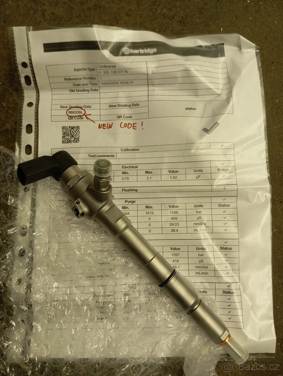 Vstřikovač na motory 1.6 TDI