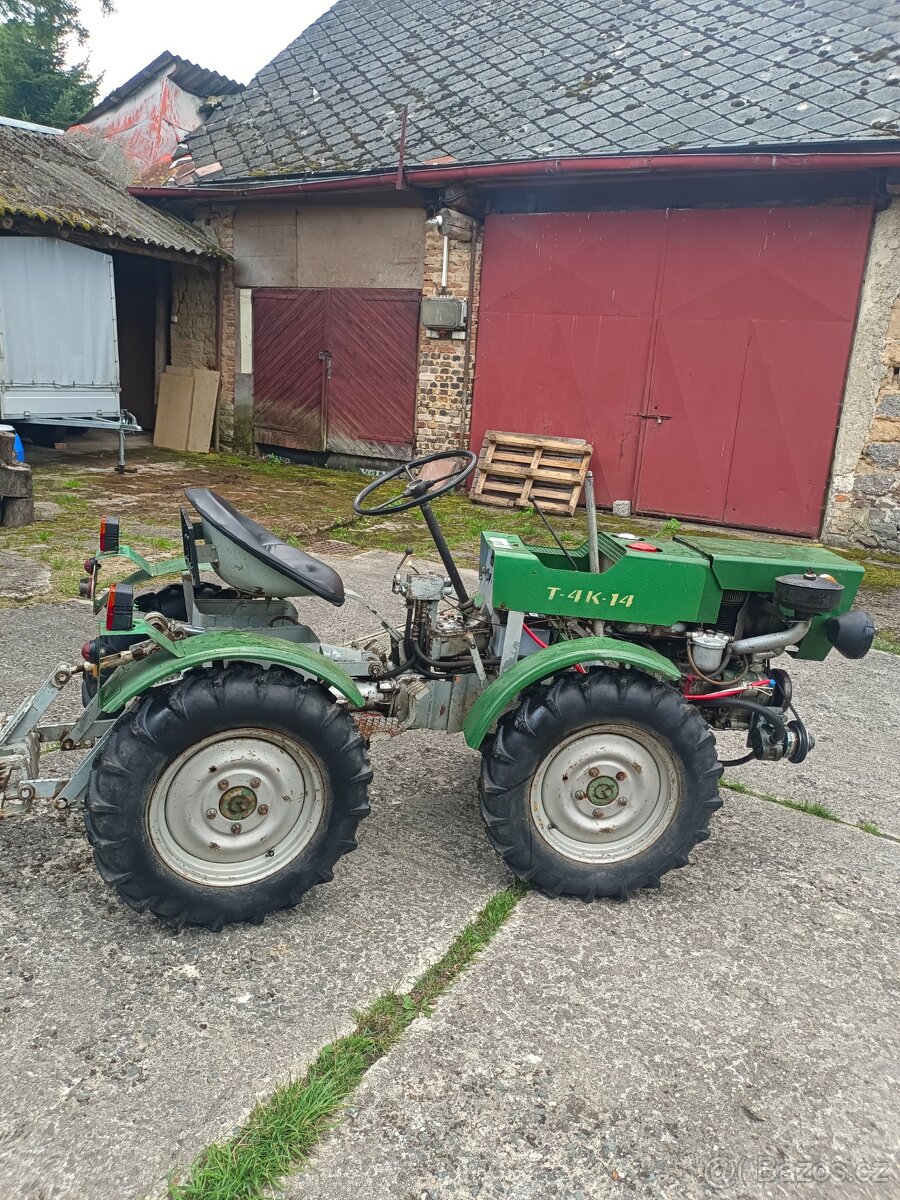 Malotraktor TK 14 dědictví. Pěkný stav 98000Kč dohoda jiá