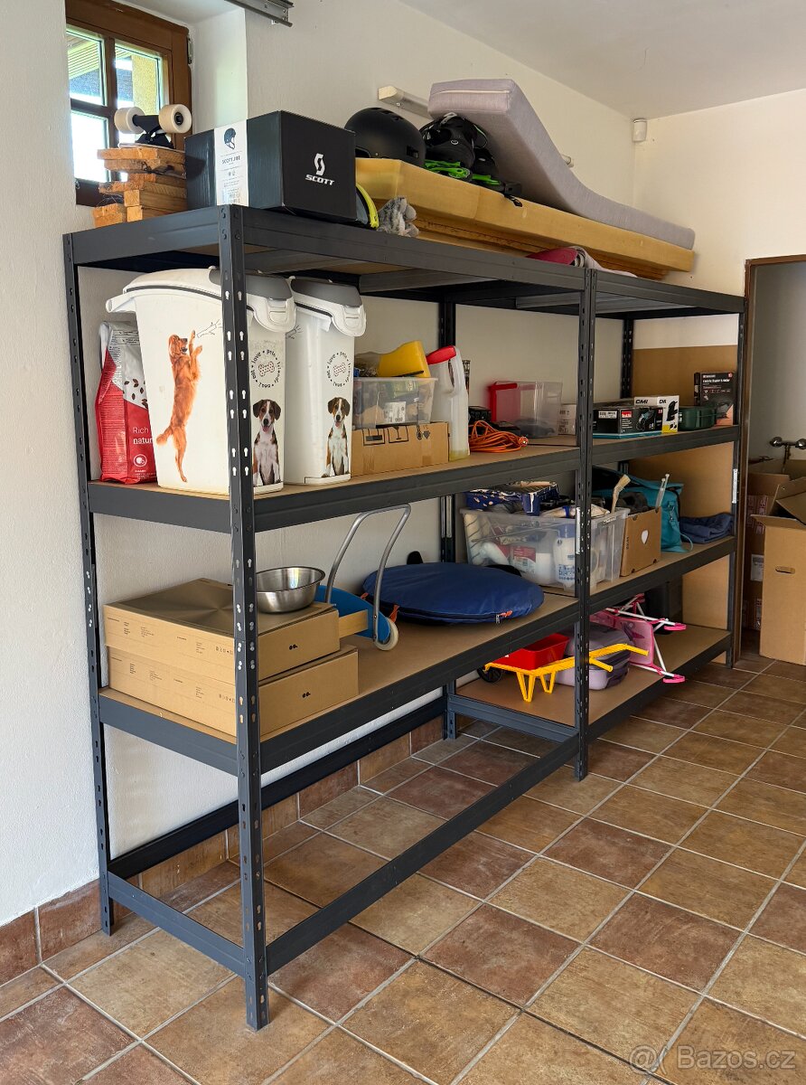 Kovový regál AR Shelving RIVET – 2 ks