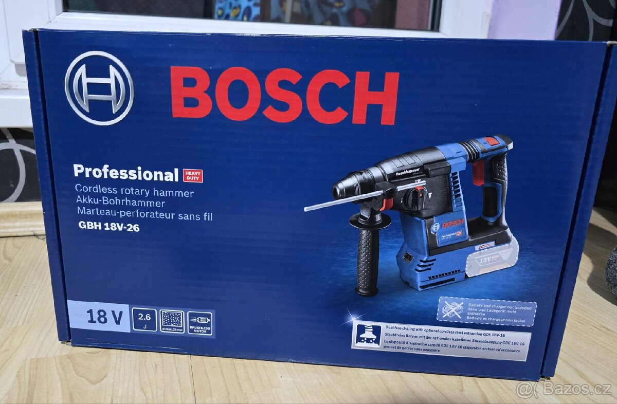 Aku vrtací kladivo Bosch Professional GBH 18V-26